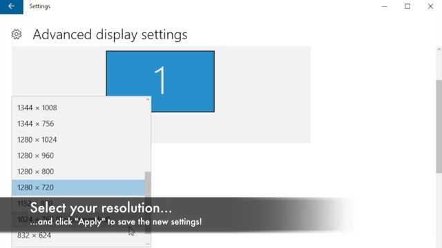 Change your Windows display resolution! смотреть онлайн