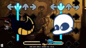 Last Reel (FNF: Indie Cross) But Bendy and Sans sings it! 🎶