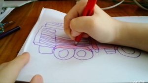 как нарисовать пожарную машину 🚒