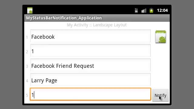 Status Bar Notifications --- Part 1 --- Android SDK Tutorial