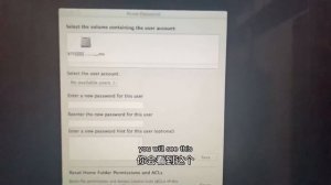 iMac password 忘记密码 reset iMac forgotten password