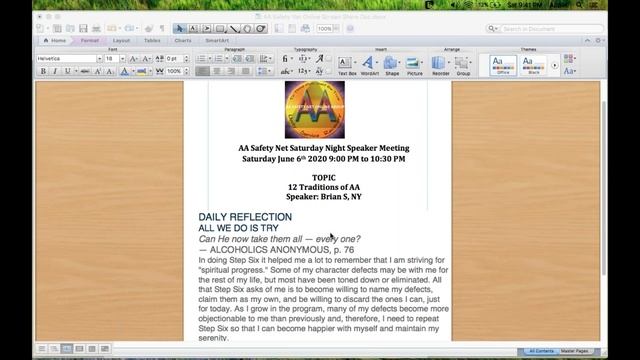 12 Traditions of Alcoholics Anonymous - Bryan S, NY, US - June 6, 2020 смотреть онлайн