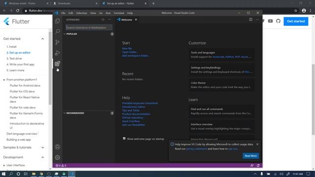 Flutter Windows Installation Walk Through смотреть онлайн