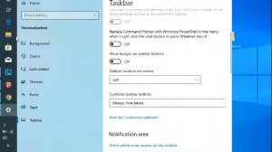 Changing the position of the taskbar and tweaking it