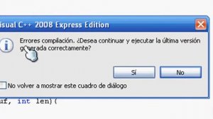 Error en Visual c++ 2008