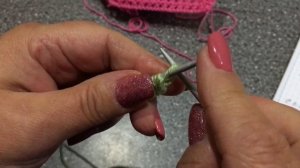 Ажурные узоры спицами. Узор  «Сердечки».