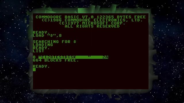 Commodore C-128 | Das Laden einer Diskette mit dem Befehl Load смотреть онлайн