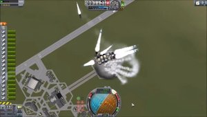 KSP: Bombing the Space Centre!