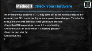 How to fix EVENT ID 6008 in Windows 10/11?  Event Viewer @west58itsolutions