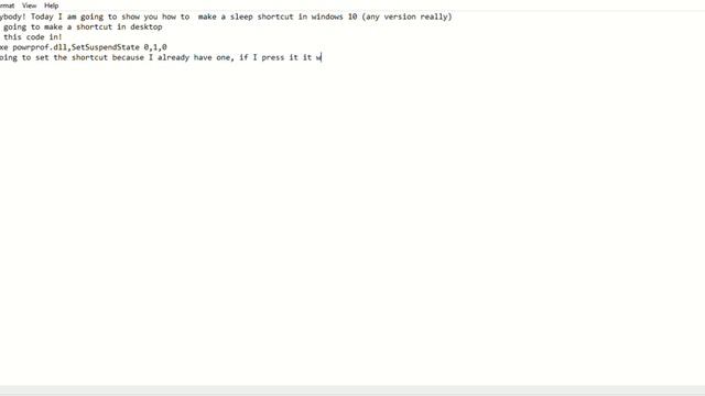 How to create a Windows 10 Sleep shortcut! смотреть онлайн
