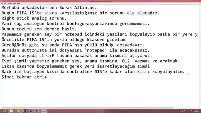 FIFA 15 Sağ Analog (Right Stick) [PROBLEM SOLVED] смотреть онлайн