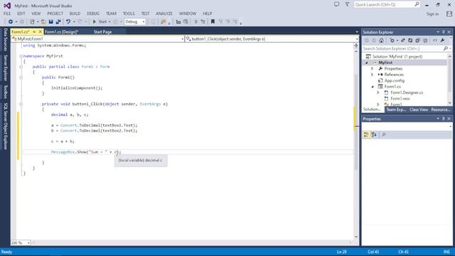 1. C# Windows Forms - Introduction смотреть онлайн