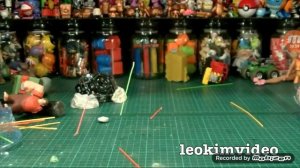 leokimvideo is angry and destroying dark side toys using mr hammer part 2