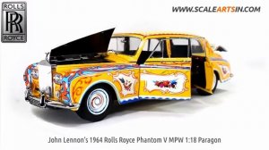 John Lennon's 1964 Rolls Royce Phantom V MPW 1:18 Paragon diecast scale arts model car