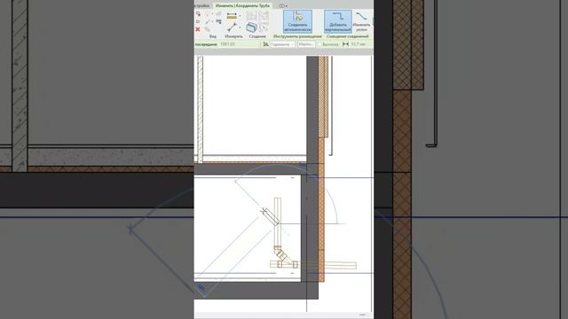 Рисуем выпуск канализации в #revit