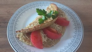 Овсяноблин с начинкой из сыра