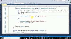 College Accounts system using entity framework Custom Message Box   Part 2