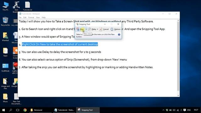 Tutorials - How to take ScreenShot on Windows 10 without Third Party app/software смотреть онлайн