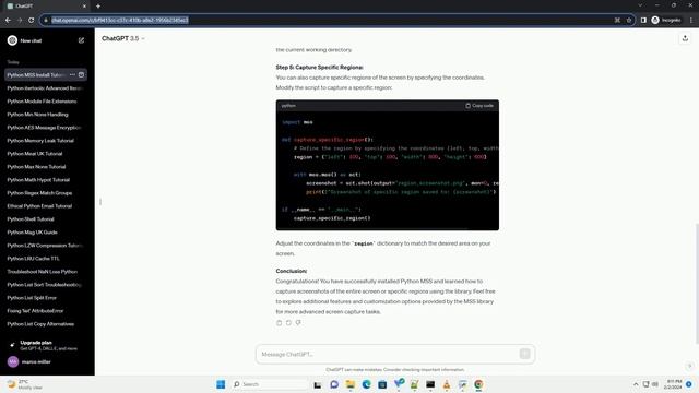 python mss install