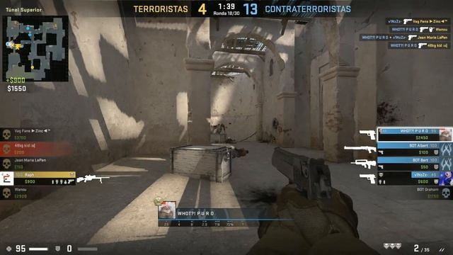 CS GO - SimpleX "Smurfing" playing with 3 Bots смотреть онлайн