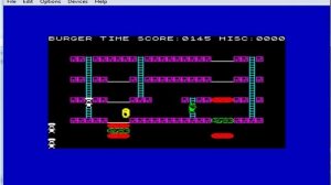 Burger Time - Sinclair ZX Spectrum - emulador MESSUI 0.152 - probado Windows 7 x64