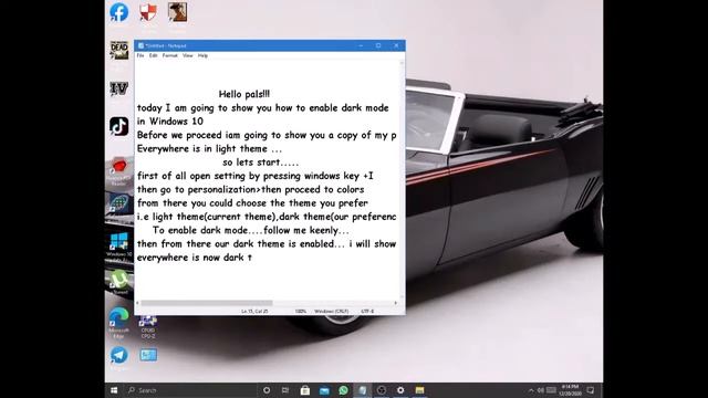 How to customize Windows 10 theme to Dark mode/theme смотреть онлайн