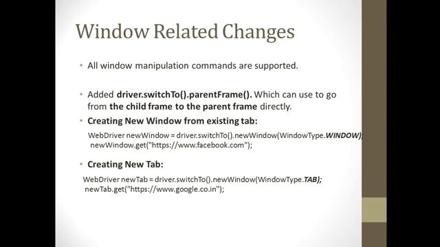 Selenium 4 New Features