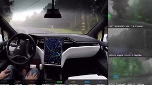 2018 Tesla Model S Autopilot Demonstration. Тесла, демонстрация автопилота