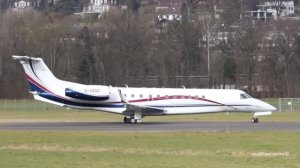 Embraer EMB-135BJ Legacy 600 G-LEGC Take Off at Airport Bern-Belp