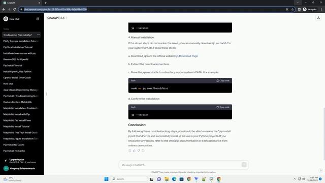 pip install jq not found