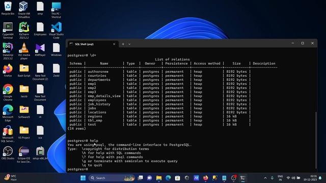 Exit from PostgreSQL command line | Exit from postgres cmd смотреть онлайн