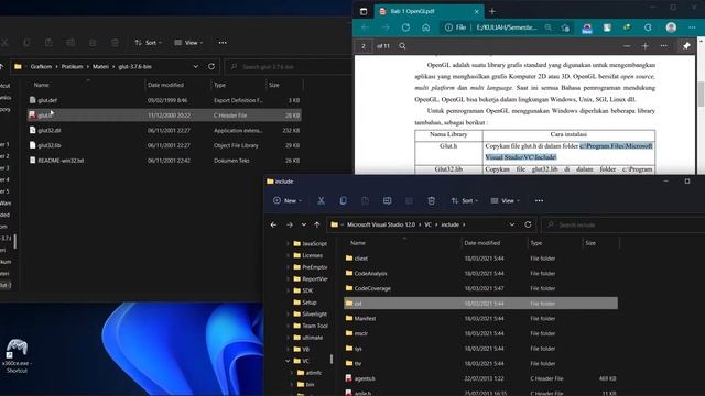 Cara install libary OpenGL pada Microsoft Visual Studio 2013 смотреть онлайн