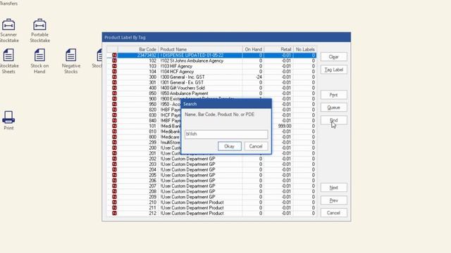 Print or Queue labels by Tag in Minfos смотреть онлайн