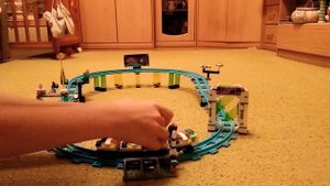 Американские горки из Лего.