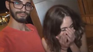 Facesitting With Strangers . a man ask girls to  sit on his face