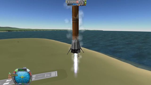 KSP 1.2 | Falcon 9 Landing смотреть онлайн