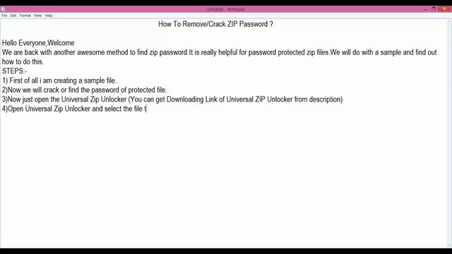 How to Remove/Crack ZIP Password Easily ? смотреть онлайн