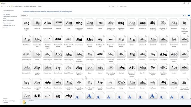 How to change font in windows 10 |how to change font style in pc