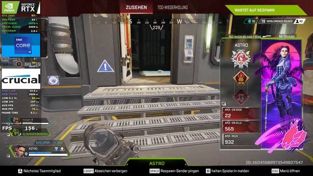 Apex Legends Low Settings 1080p (i9-11900f/RTX3060/32Gb) смотреть онлайн