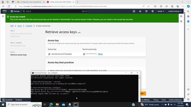 How to configure AWS CLI in windows 10- Some basic AWS CLI commnads