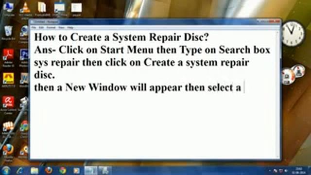 How to create a systme repair disc for window 7 смотреть онлайн