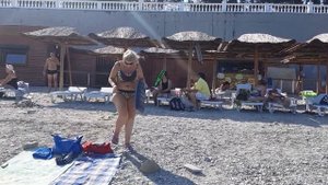 Геленджик Пляж ДОЛ Нива.