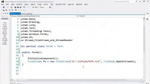 Lesson 75   File Handling   Stream, FileStream, and StreamReader