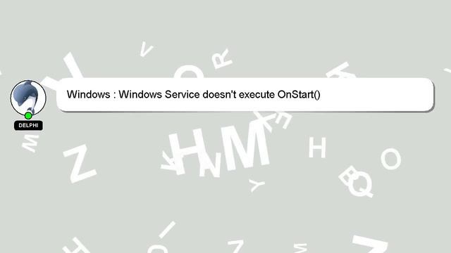 Windows : Windows Service doesn't execute OnStart() смотреть онлайн