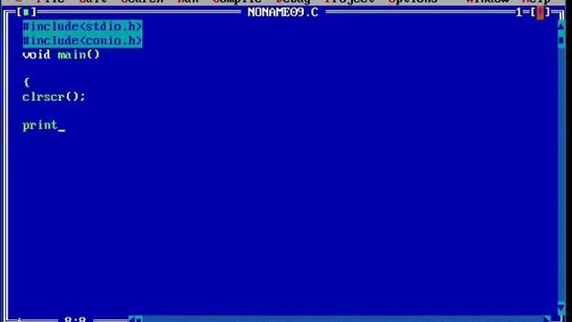 C Programming Basics Tutorial/  C Programming Tutorial - for - Print Text on the Screen