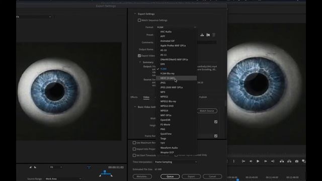 Premiere Pro 2020 : Queueing Video for Export in Media Encoder