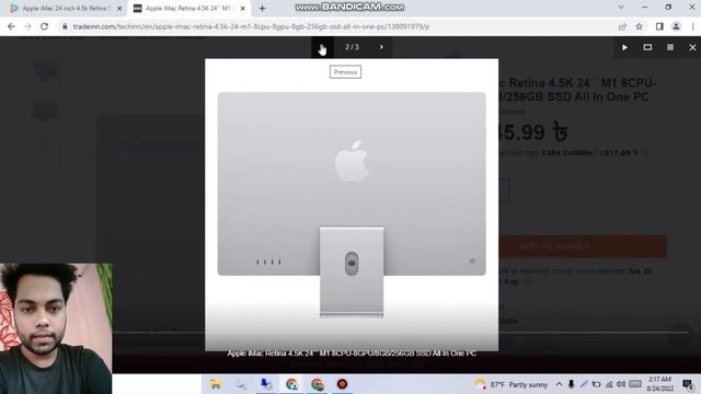Apple iMac 24 inch 4.5k Retina Display 256GB SSD