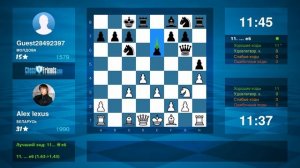 Chess Game Analysis: Alex lexus - Guest28492397 : 1-0 (By ChessFriends.com)