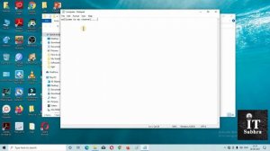 Another process to create a notepad text file on Windows 10 | Windows Operating System Part 4