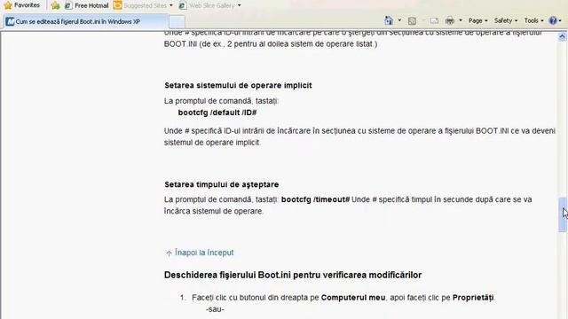 Cum se Editeza fisierul boot.ini..avi-- смотреть онлайн